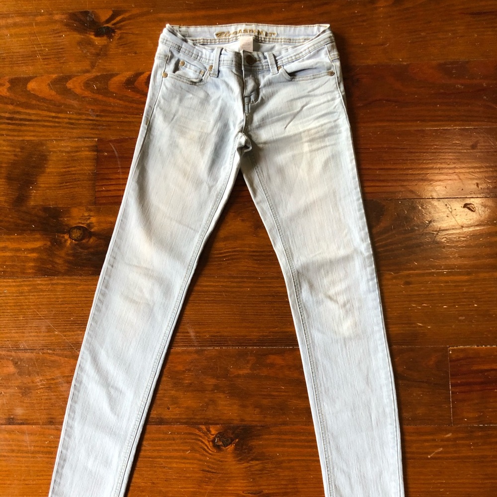 Blue Asphalt Low Rise  Skinny Jeans